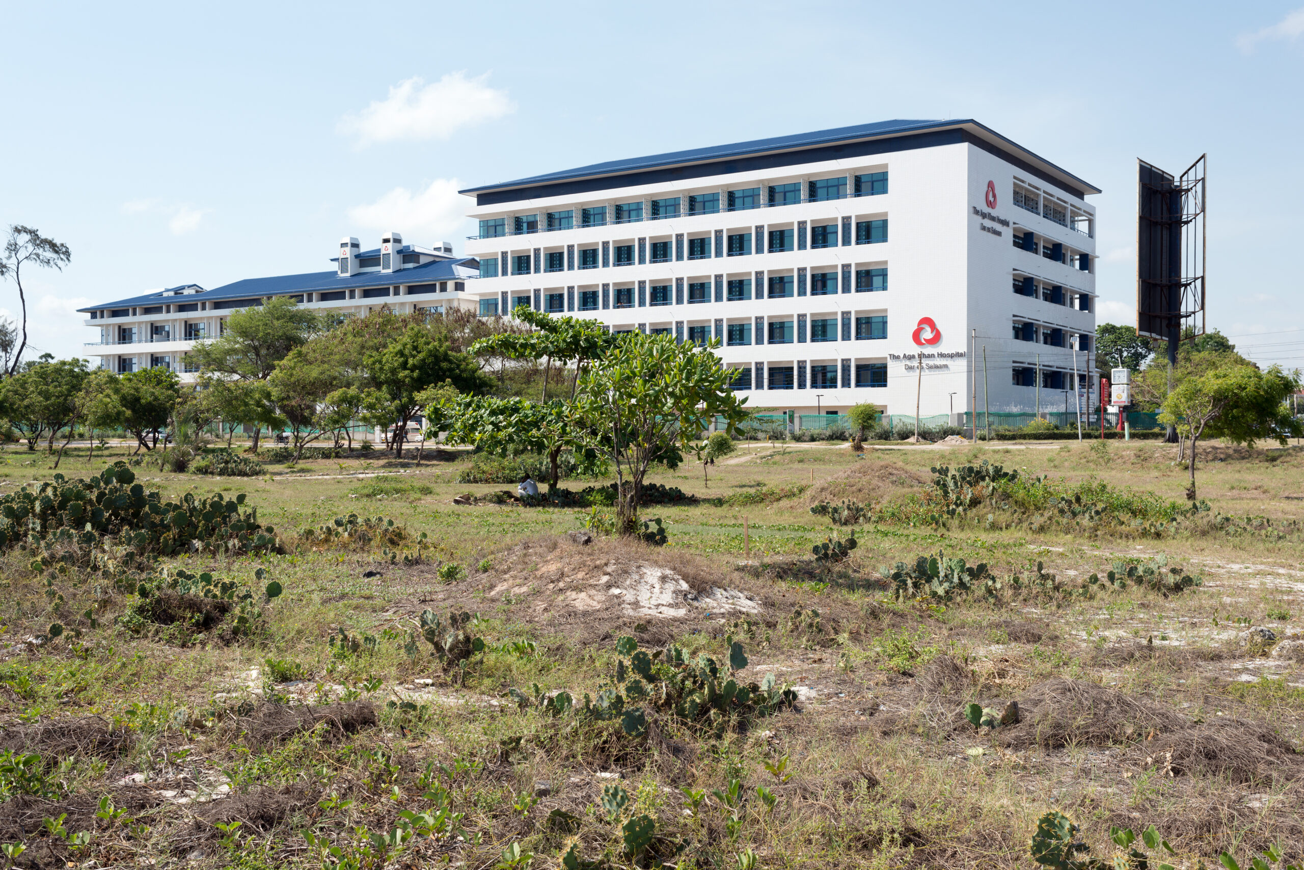 View of Phase 2 and Phase 1 buildings from beachfront