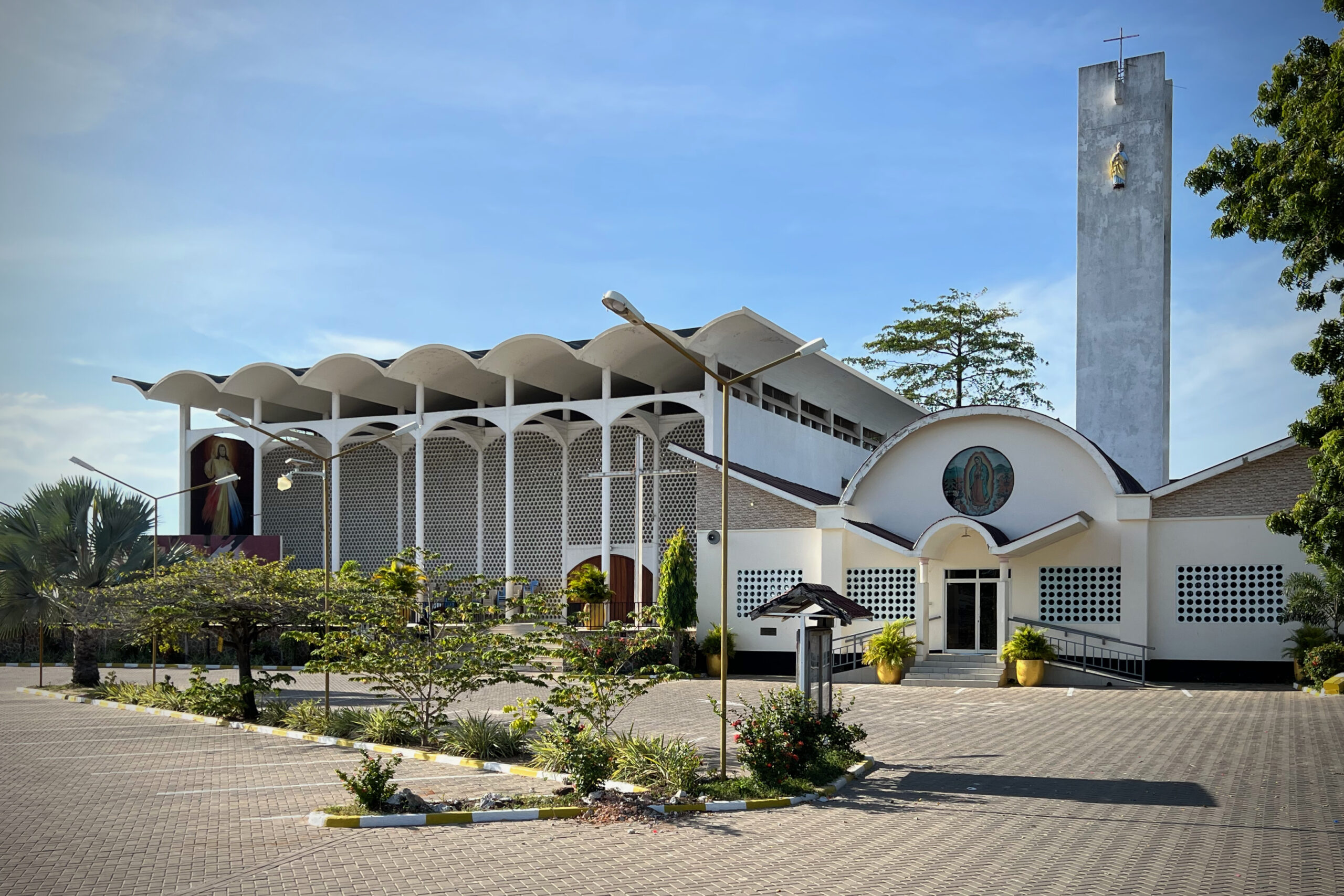 General view of the church from parking lot