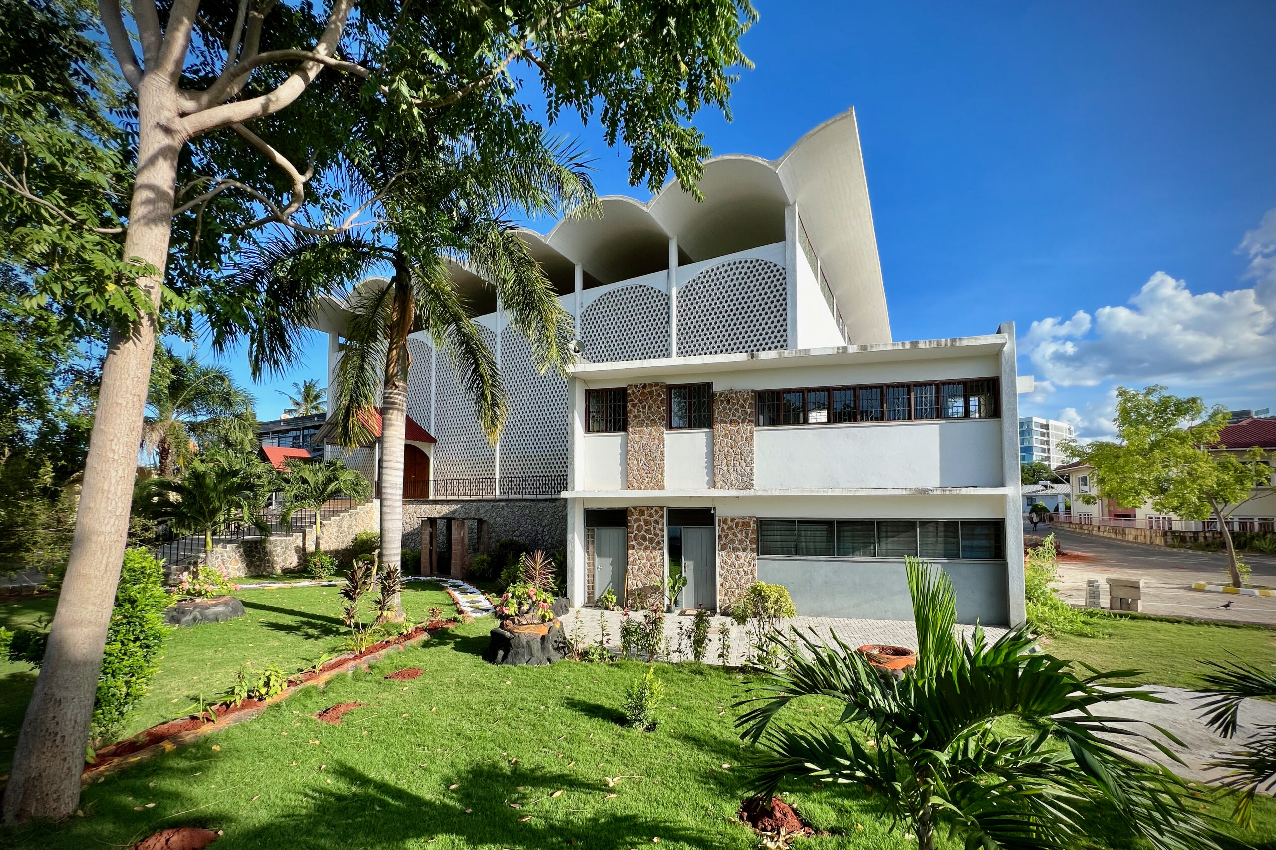 View of the back of the church